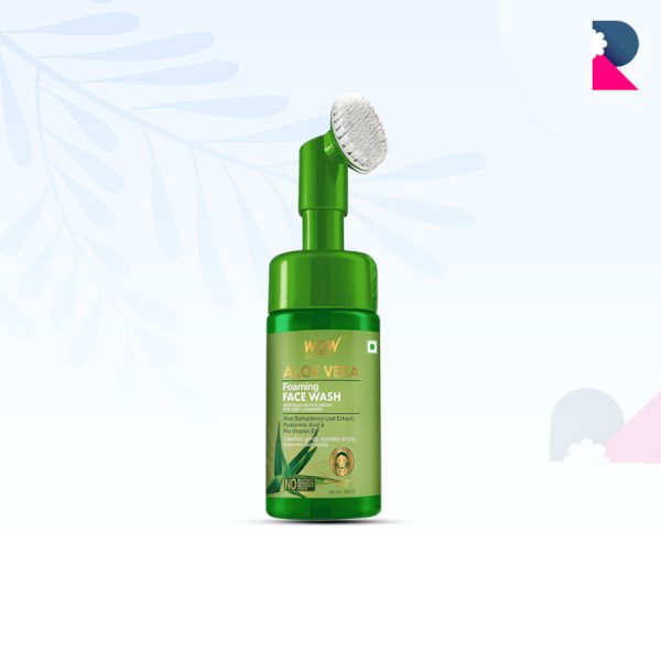 Wow Aloe Vera Foaming Face Wash - 150 ml.