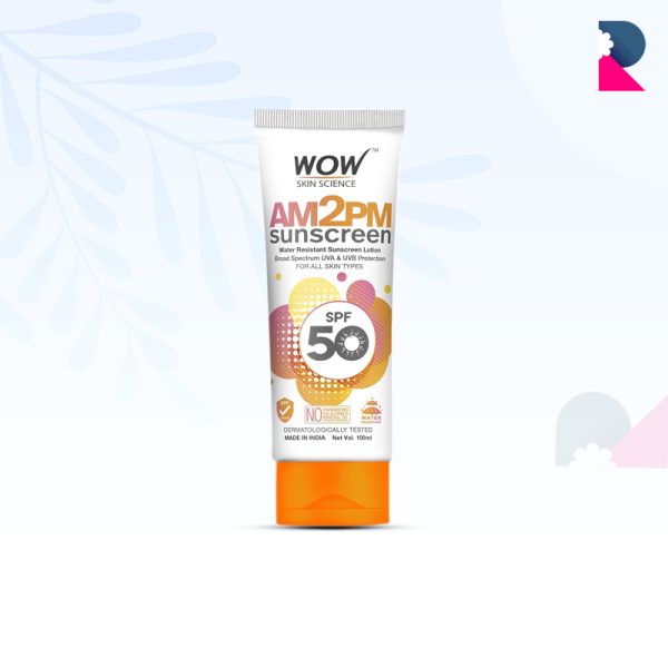 WOW AM2PM Water Resistant Sunscreen Lotion SPF50 - 100 ml.