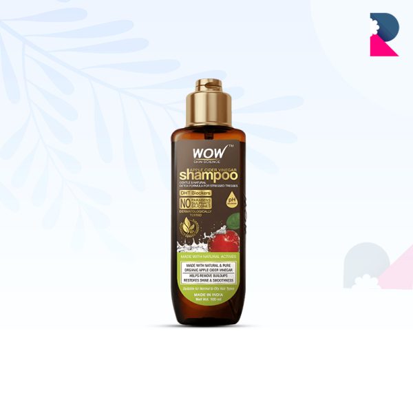 Wow Skin Science Apple Cider Vinegar Shampoo - 100 ml.