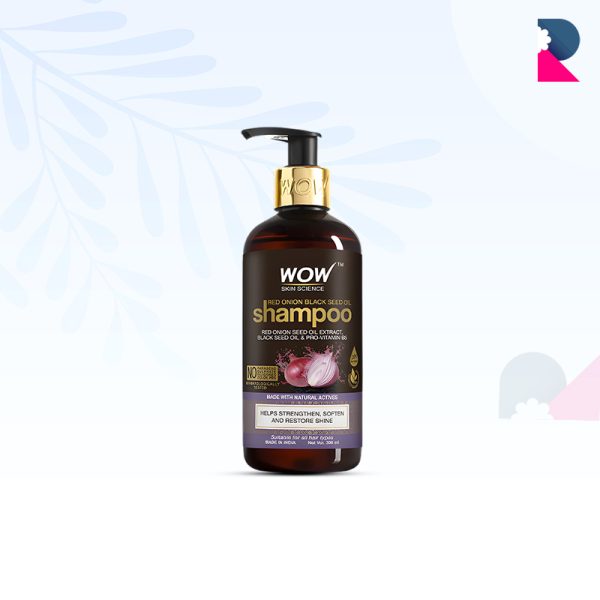 WOW Skin Science Red Onion Black Seed Oil Shampoo - 300 ml