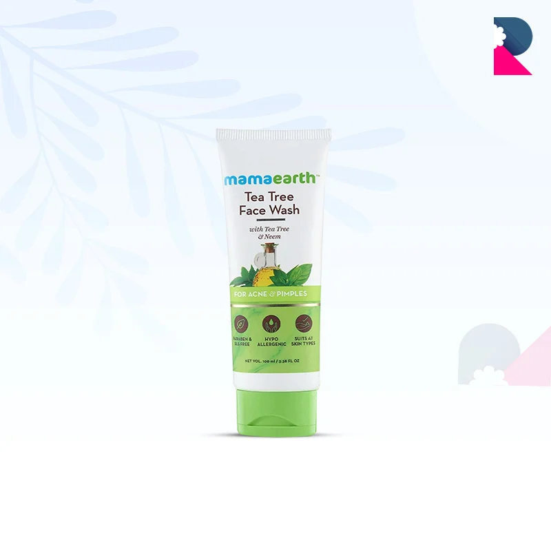 Mamaearth face wash with tea tree oil and neem 2024 extract