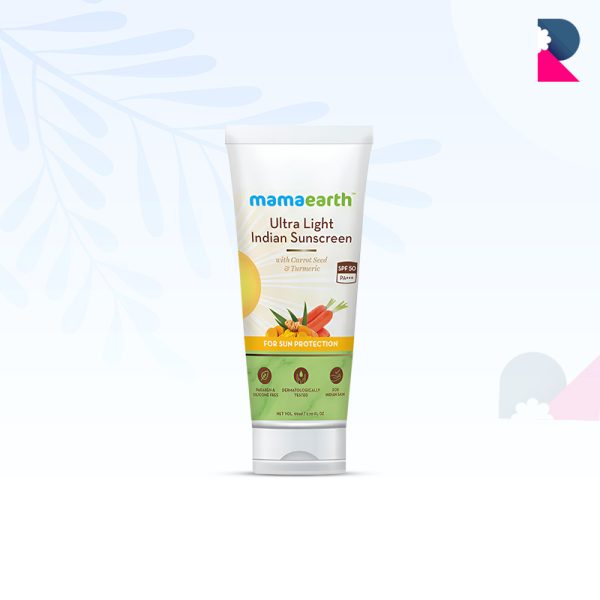 Mamaearth ultra light indian sunscreen SPF50 PA+++ - 80 ml