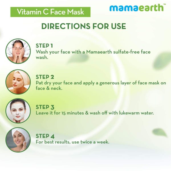 Mamaearth Vitamin C Face Mask  100g - Image 3