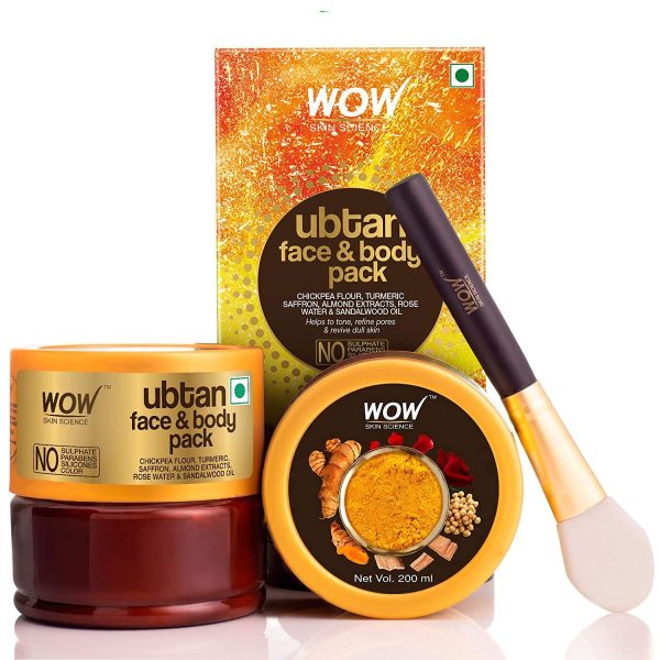 Wow Ubtan Face And Body Pack - 200 Ml