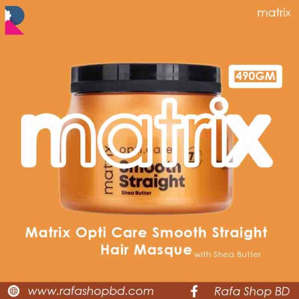 Matrix Opti Care Smooth Straight Hair Masque with Shea Butter (490gm)