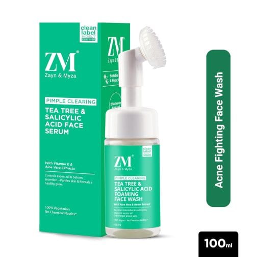 ZM Zayn & Myza Tea Tree & Salicylic Acid Foaming Face Wash 100ML