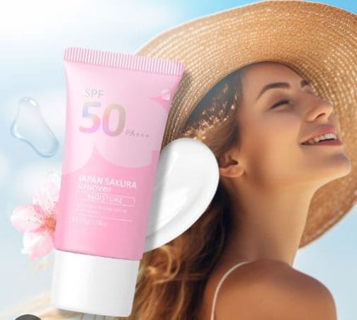 Laikou Japan Sakura Sunscreen SPF 50PA+++ Sunscreen - (50g)