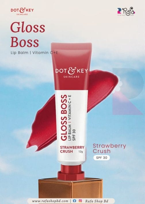 Dot and Key Gloss Boss Vitamin C + E Lip Balm with SPF 30 Cocoa Mint 12gm