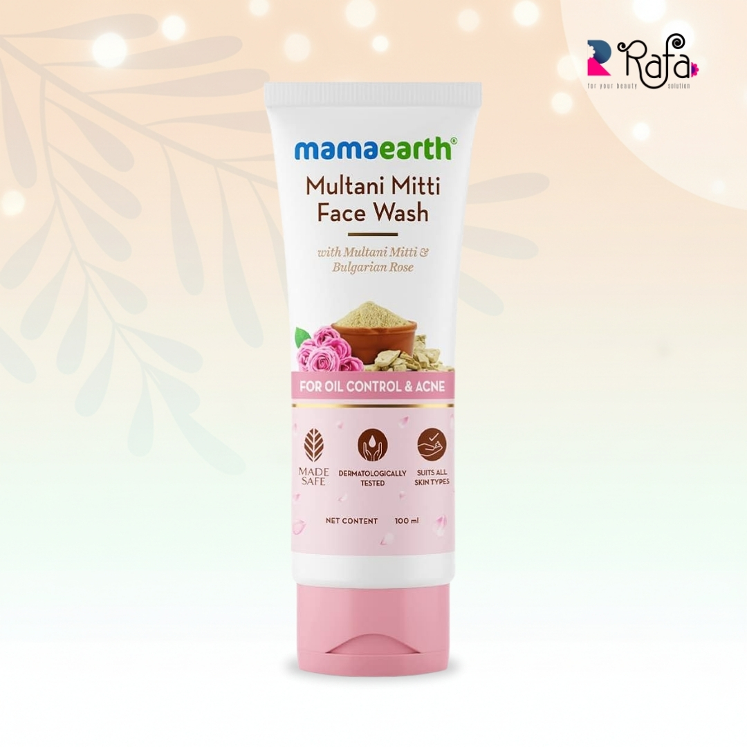 123 Mamaearth Multani Mitti Face Wash 100ml - Image 1