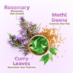 Mamaearth Rosemary Hair Growth Oil with Rosemary & Methi Dana (150ml) - Image 3