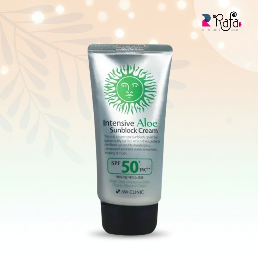 79 3W Clinic Intensive Aloe Sunblock Cream SPF 50+ PA+++ 70ml - Image 1
