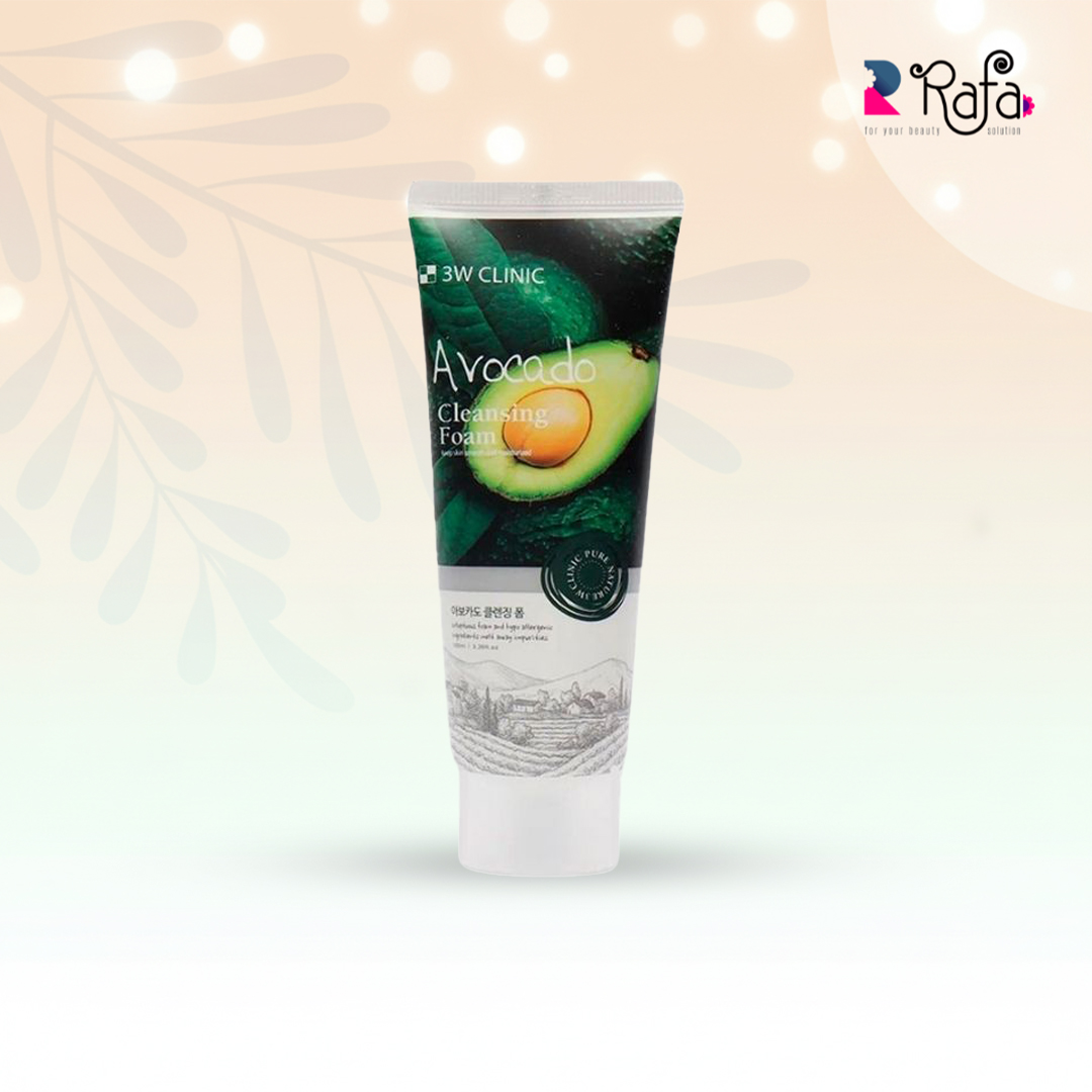 avacado 3W Clinic Avocado Cleansing Foam ( 100ml ) - Image 1