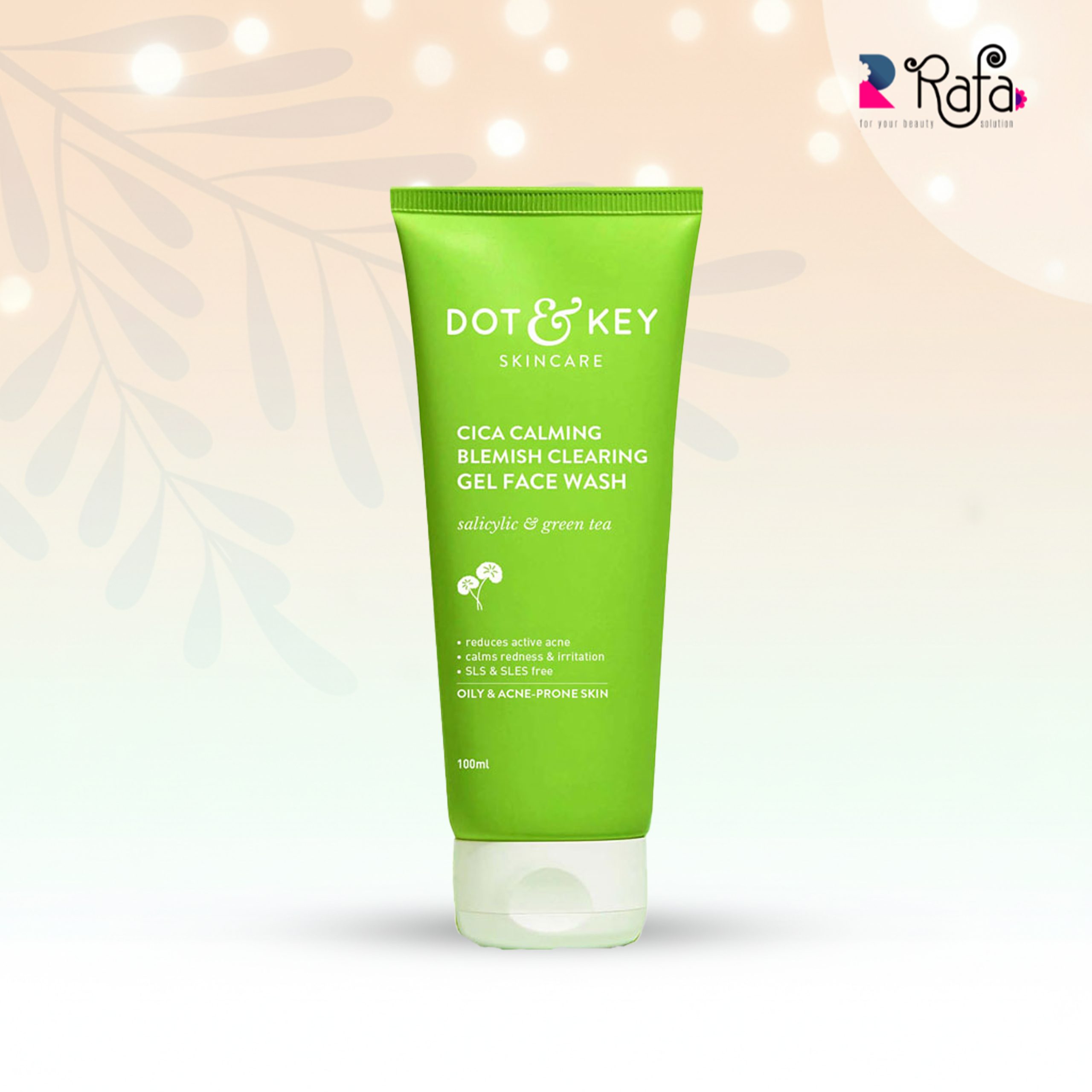 dot Dot & Key Cica Calming Blemishes Clearing Face Wash with 2% Salicylic Acid ( 100ml ) - Image 1