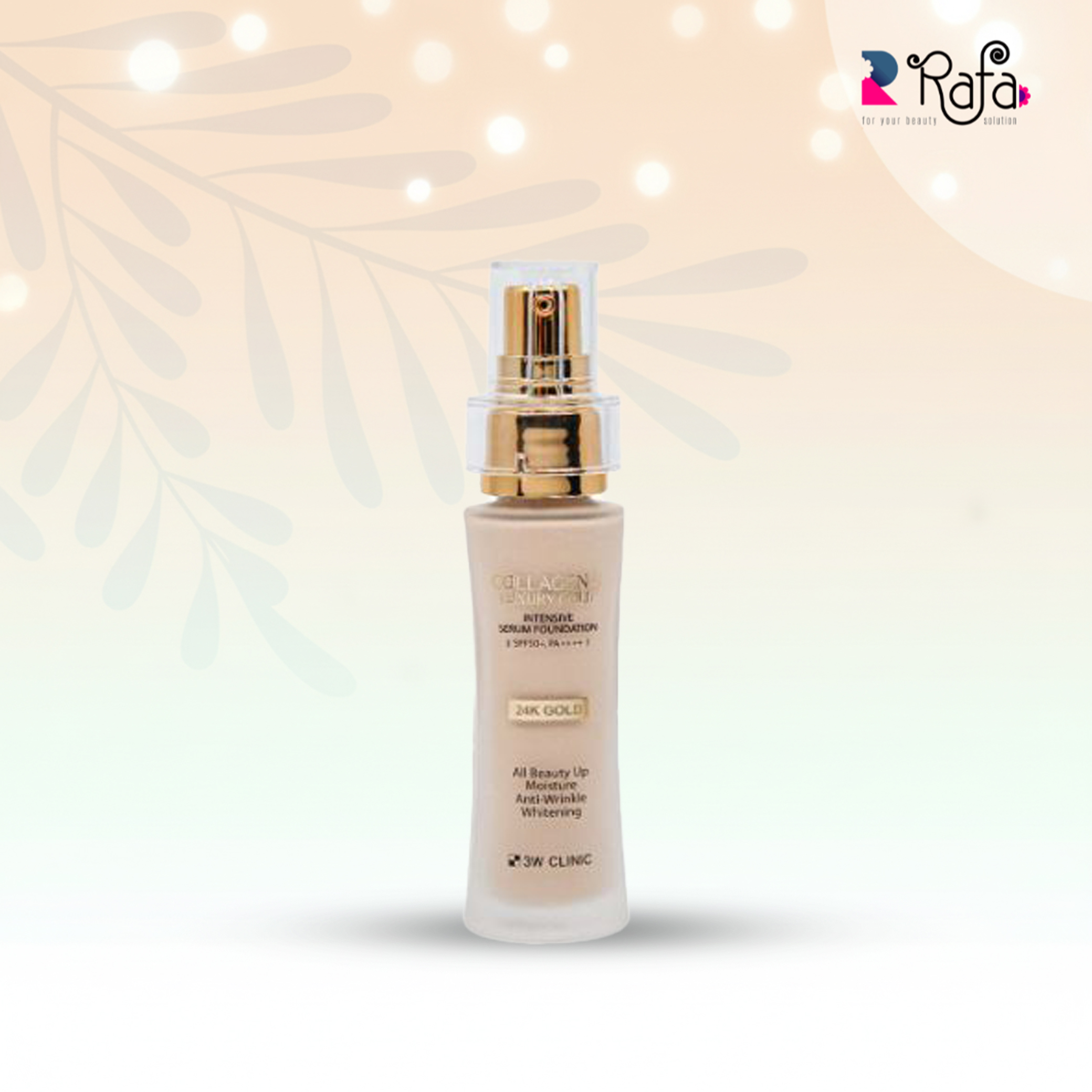 ess 3W Clinic Collagen and Luxury 24K Gold Intensive Serum Foundation with SPF50+ PA++++ ( 40g ) - Image 1