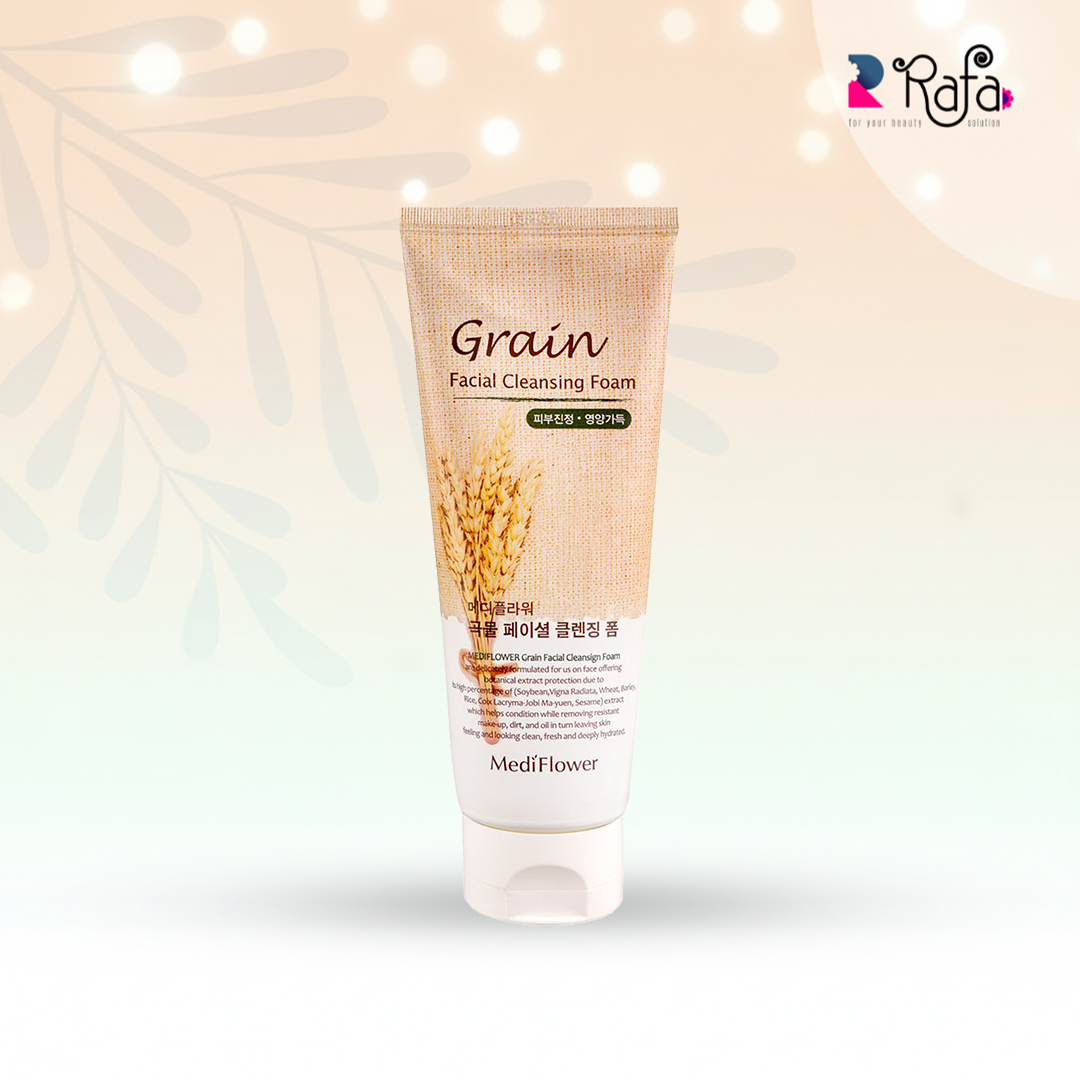 gr MEDIFLOWER Grain Facial Cleansing Foam ( 150ml ) - Image 1