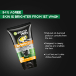 Garnier Men Turbo Bright Anti Pollution Double Action Face Wash - Image 3